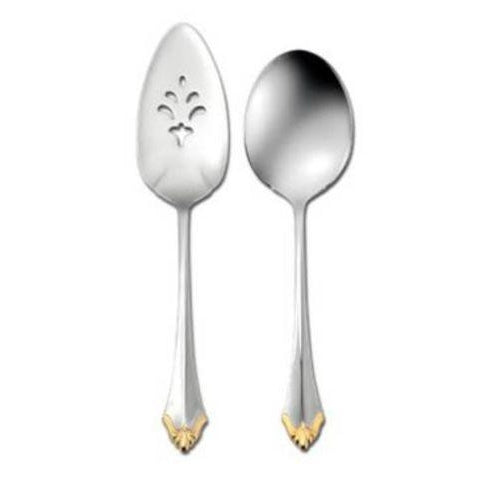 Oneida Golden Kenwood 2 Piece Entertainment Set | Extra 30% Off Code FF30 | Finest Flatware